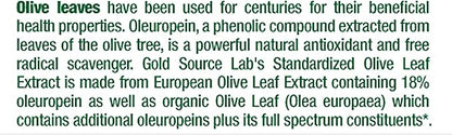 Organic Olive Leaf Extract Capsules - Pure Organic Olive Leaf Plus Standardized Oleuropein Extract, 90 Vegetarian Caps, 400 mg Maximum Strength Complex for Immune Health