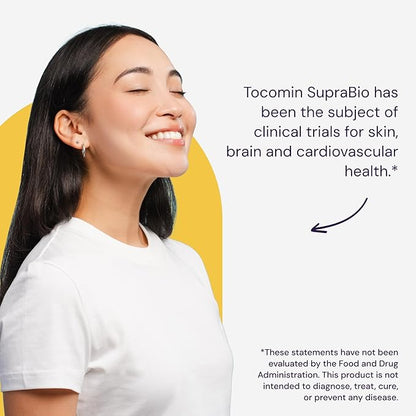 Healthy Origins Tocomin SupraBio (Tocotrienols), 50 mg - Supports Heart Health & Cardiovascular System - Tocotrienol & Vitamin E Supplement - Gluten-Free Skin Support - 150 Softgels