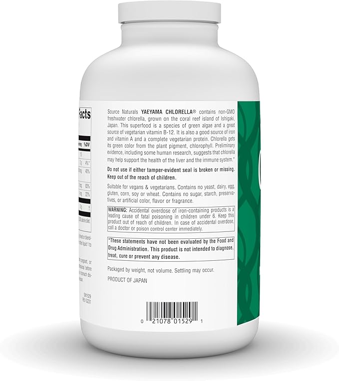 Source Naturals Yaeyama Chlorella, 16 Ounce