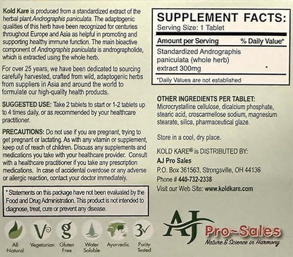 Daily Immune Health Function, 40 Count - Effective Against Cold, Sinus, Allergy Symptoms | Non-Habit Forming | No Side Effects