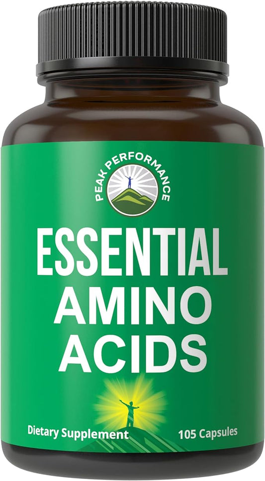 All 9 Essential Amino Acids Supplement. Capsules With 3x More Leucine For Muscle Recovery, Growth. EAA Supplement Better Than BCAA / BCAAS Branched Chain Aminos Acid. USA Tested EAAs Men + Women