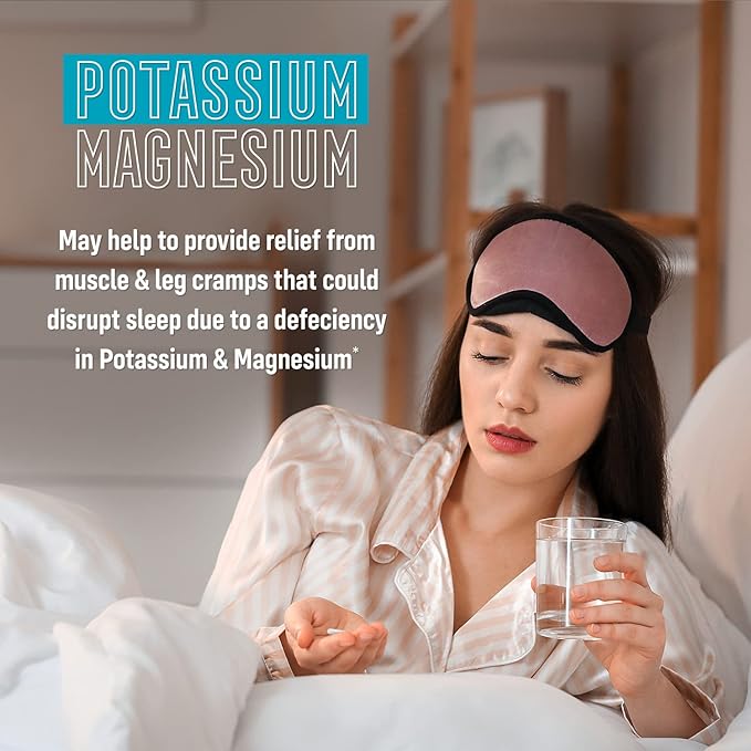 SMART FOR LIFE Magnesium Potassium Supplement – High Absorption Magnesium Complex – Magnesium and Potassium for Vascular Health, Leg Cramps, Magnesium for Sleep – Gluten-Free - 30 Vegan Capsules