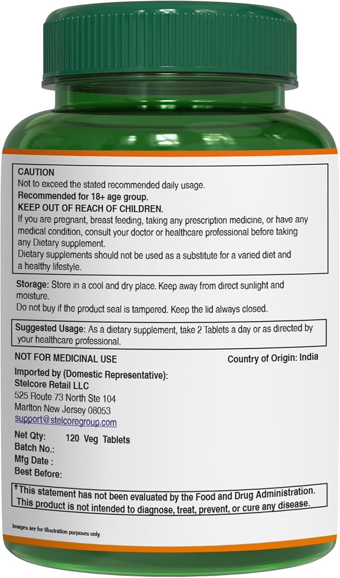 Pure Nutrition Organic Triphala Tablet - 1200mg | 120 Count | USDA Organic | Powerful Blend of Amlaki + Haritaki + Bibhitaki to Support Healthy Digestion | Non-GMO | Gluten-Free