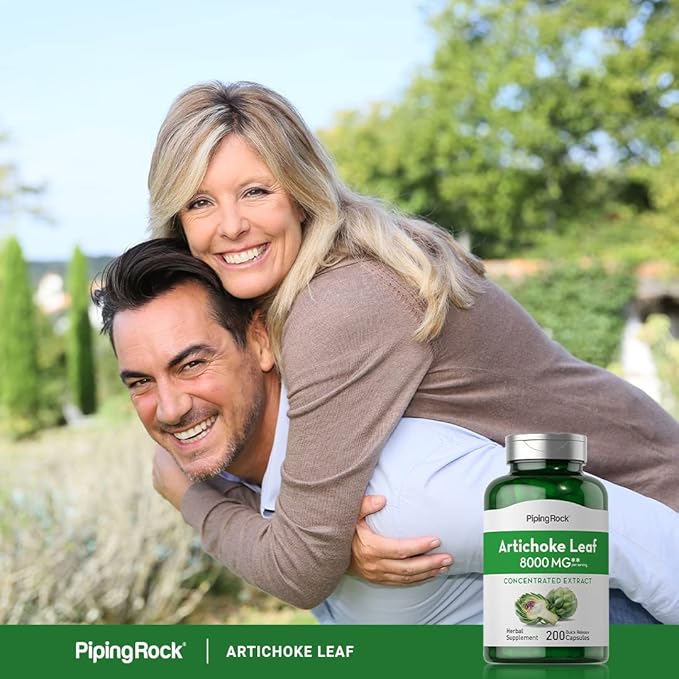 Piping Rock Artichoke Leaf Extract Supplement | 8000mg | 200 Capsules | Non-GMO & Gluten Free