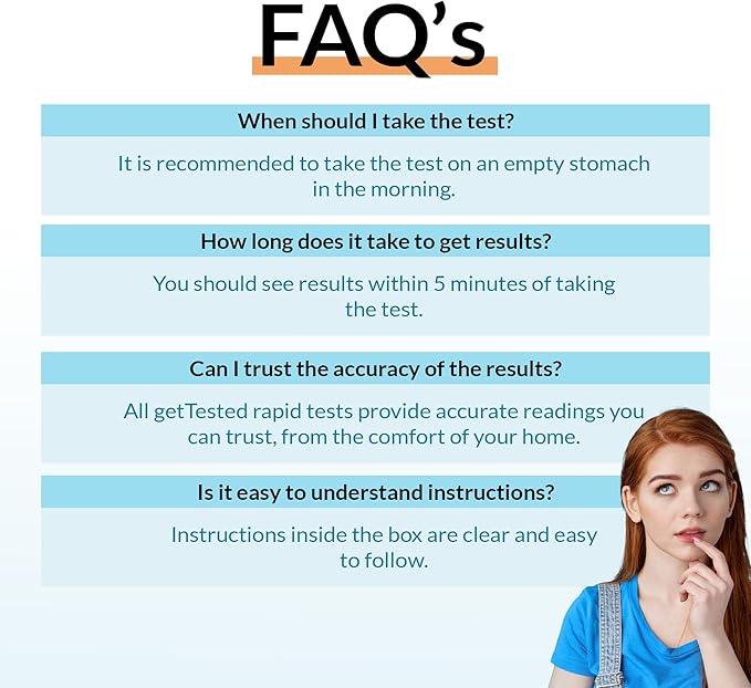 at Home Vitamin D Test (1 Test) Rapid Test, White