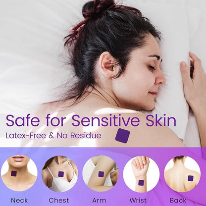 Sleep Patches for Adults Extra Strength: Gentle Overnight Sleep Support Patch - Non‑Habit Forming Sleep Aid with All‑Natural, Lavender & Chamomile Relaxation Aid - Drug-Free, 8-Hour Nighttime Solution