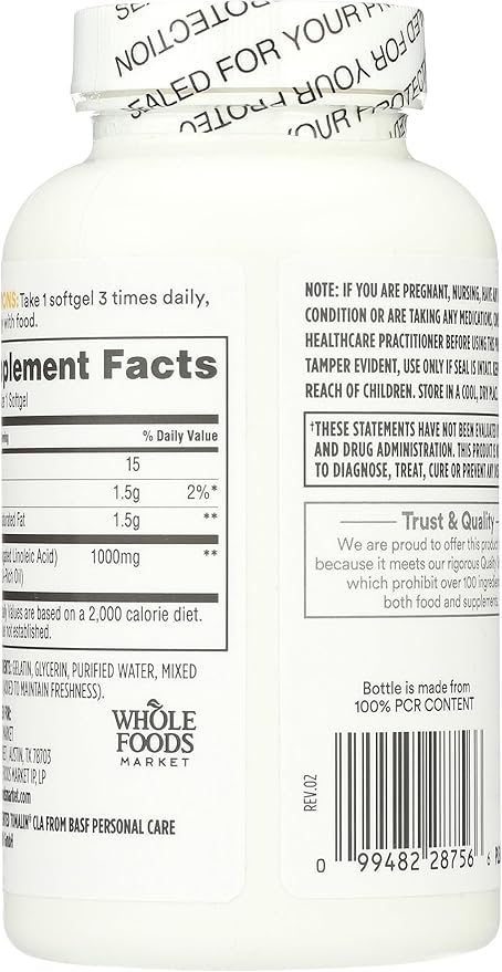 365 by Whole Foods Market, Tonalin CLA, 90 Count