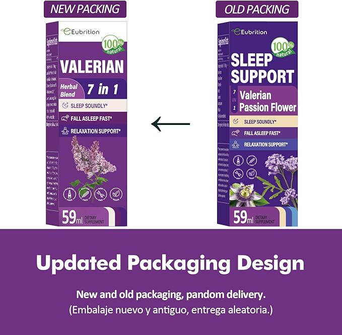 Valerian Root Sleep Support Drops, Passion Flower, Chamomile, Lavender, Soursop Leaves, & Hibiscus Herb Extract Supplement Tincture for Sleep Soundly & Deeply. Perfect with Sleep Sounds. 2oz