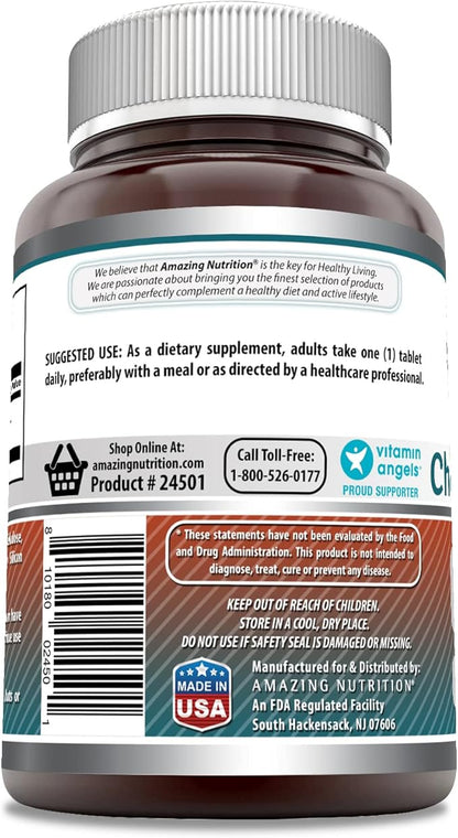 Amazing Formulas Choline Bitartrate Supplement | 650 Mg | 180 Tablets | Non-GMO | Gluten-Free | Made in USA