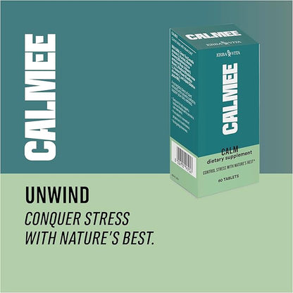 Calmee Unwind Dietary Supplement - Help Support a Balanced Lifestyle and to Promote a Calm demeanor, 60 Tablets