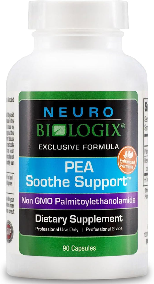 PEA Soothe Support Natural Relief Formula - PEA Supplement Featuring PEA & Resveratrol to Support Nerve Function & Reduce Sensitivity - Promotes Recovery, Mental Clarity, Energy & Everyday Balance