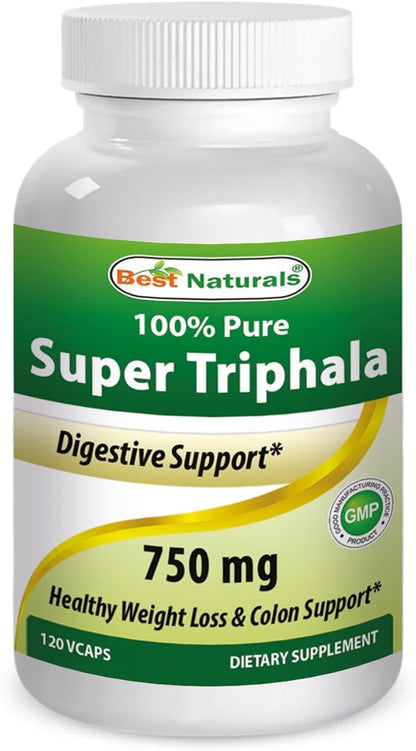Best Naturals Triphala 750 mg 120 Vcaps