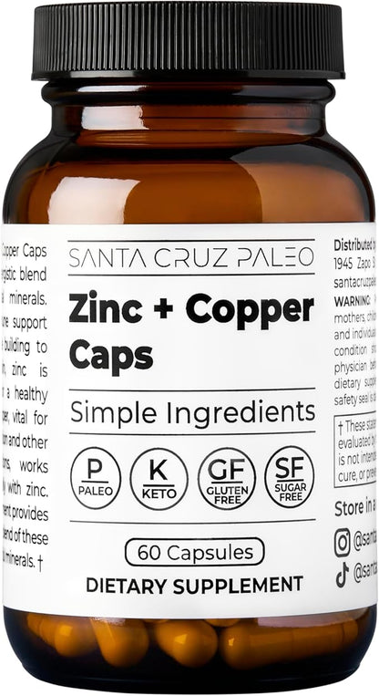 Santa Cruz Paleo Zinc + Copper Caps