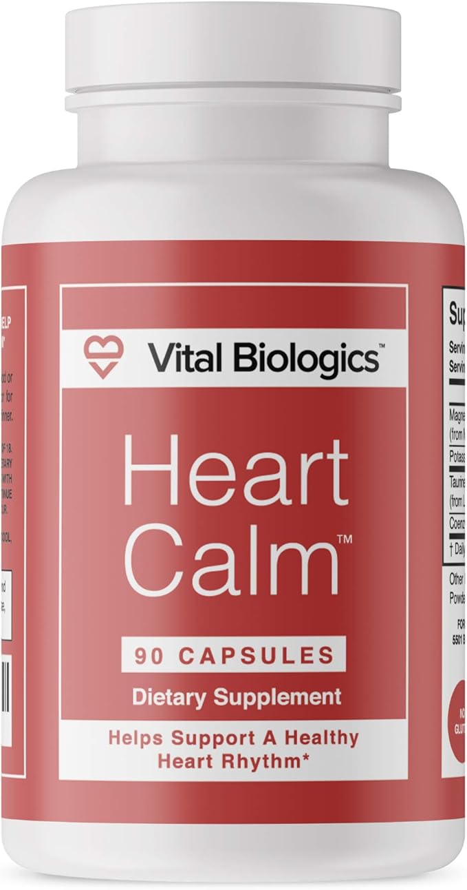 Heart Calm- Helps Support and Maintain a Healthy Heart Rhythm- A Natural, Fast-Acting Formula with Magnesium Taurate, Glycinate, Malate and More. 90 Capsules.
