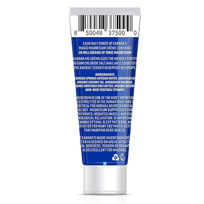 Magic Magnesium Cream | Soy & Corn & Gluten & Fragrance Free | Organic Ingredients | Mg | 3 Ounce Tube