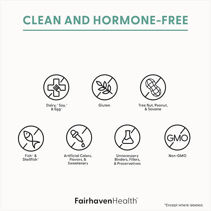 Fairhaven Health Menopause Relief Multivitamin Essentials | Hormone Free Menopause Supplements for Women | Methylated Multivitamin for Women 50 and Over | Hot Flash Relief* | Non-GMO | 30 Capsules