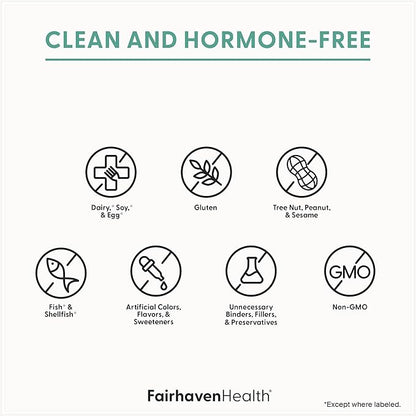 Fairhaven Health Menopause Relief Multivitamin Essentials | Hormone Free Menopause Supplements for Women | Methylated Multivitamin for Women 50 and Over | Hot Flash Relief* | Non-GMO | 30 Capsules