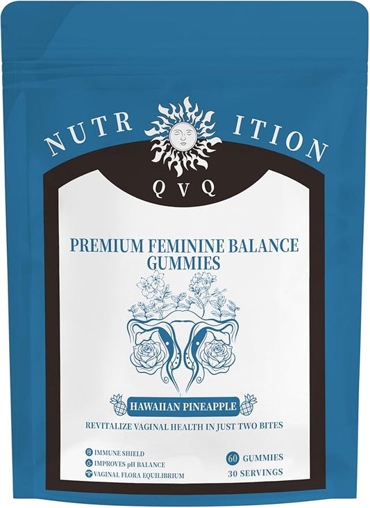 2 Pack Feminine Balance Gummies - Premium Feminine Balance Gummies for Women Health & Wellness,Immune Support - Hawaiian Pineapple 60 Gummies (180)