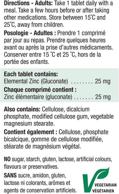 Jamieson Laboratories Zinc 25 Mg