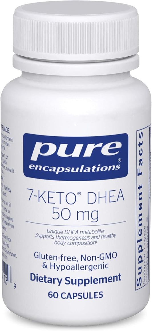 Pure Encapsulations 7-Keto DHEA 50 mg | Unique DHEA Metabolite Supplement to Support Thermogenesis and Healthy Body Composition* | 60 Capsules