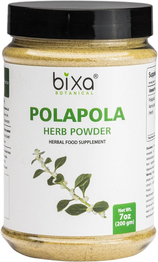 bixa BOTANICAL Ayurvedic Natural Herbal Supplement Polapola Powder Pure Authentic Premium Quality (Aerva lanata) 7 Oz (200g) Liver Cleanse Detox Superfood | Supports Healthy Liver Functions