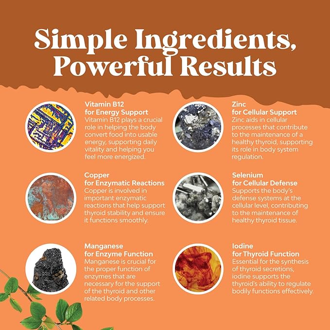 Natures Craft Vegan Thyroid Gummies with Sea Moss - Thyroid Support Gummies for Comprehensive Support for Men and Women with Iodine Selenium and Other Potent Vitamins - Gelatin-Free Non-GMO 90