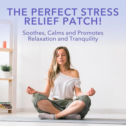 Laki Naturals Relax Patch (Pack of 8) | Natural Plant-Based Ingredients for Stress and Worry | Calming Formula for Better Sleep