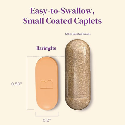 BariMelts HMB Muscle Shield for GLP-1 Users and Bariatric Patients - HMB Supplements with Vitamin D3 & Ubiquisome® Phytosome™ Supports Muscle Recovery - 90 Smooth-Coated Caplets