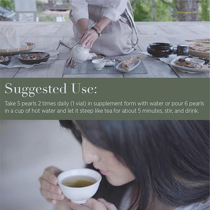 Red Ginseng Herbal Pearls [70 Count] Daily Immunity & Energy Premium Red Ginseng Korea Ginseng Supplement. Vegan, Gluten-Free, Made in Korea