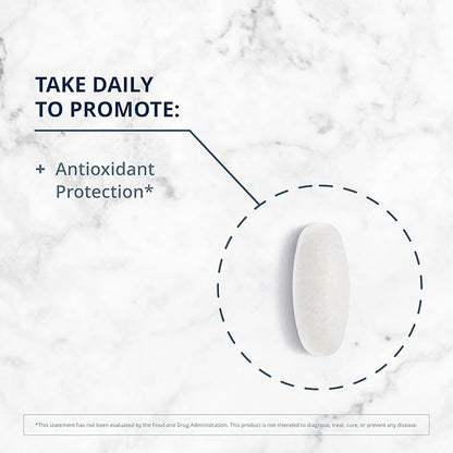 Metagenics E-400 Selenium - Antioxidant & VIT E Support* - Non-GMO, Gluten-Free, Vegetarian - Contains 50 mcg Selenium, 268 mg Vitamin E & 97 mg Calcium - 60 Tablets