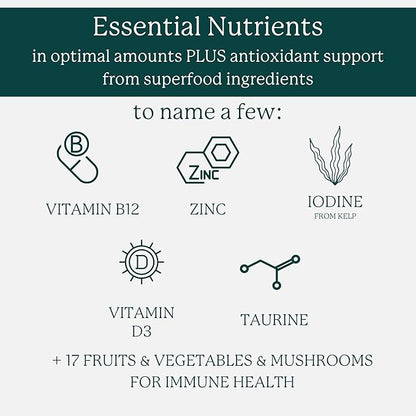 Dr. Fuhrman Daily Whole Food Multivitamin for Men - 120 Capsules, Vegan Formula for Optimal Health and Vitality, Specifically Designed for Men Over 50