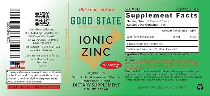 Good State - Ionic Liquid Zinc Ultra Concentrate