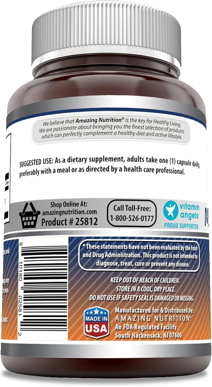 Amazing Formulas Magnesium Oxide 500mg 90 Capsules Supplement | Non-GMO | Gluten Free | Made in USA