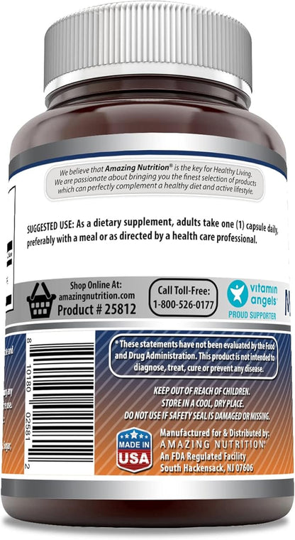 Amazing Formulas Magnesium Oxide 500mg 90 Capsules Supplement | Non-GMO | Gluten Free | Made in USA