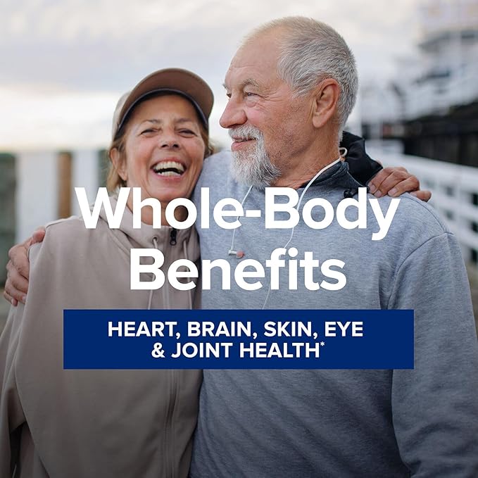 GNC Triple Strength Fish Oil Plus Krill Oil Omega 3 Supplement, 1000mg EPA and DHA, Supports Heart, Brain, Skin, Eye and Joint Health, 60 Softgels