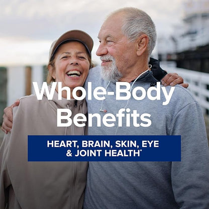 GNC Triple Strength Fish Oil Plus Krill Oil Omega 3 Supplement, 1000mg EPA and DHA, Supports Heart, Brain, Skin, Eye and Joint Health, 60 Softgels