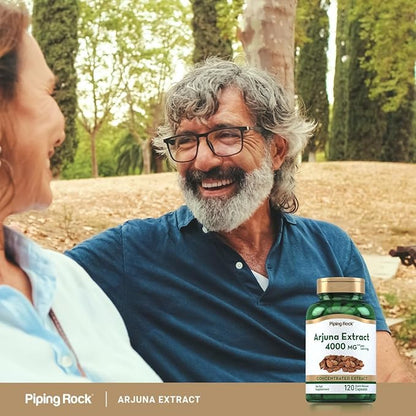 Piping Rock Arjuna Extract | 4000 mg | 120 Capsules | from Arjuna Bark Herb | Concentrated Herbal Supplement | Non-GMO, Gluten Free
