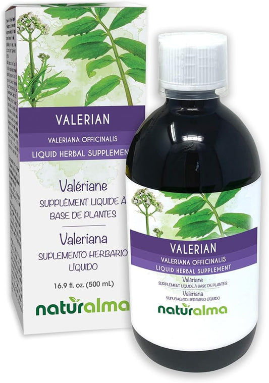 Naturalma Valerian (Valariana officinalis) Root Alcohol-Free Tincture - 16.9 fl oz Liquid Extract in Drops - Herbal Supplement - Vegan