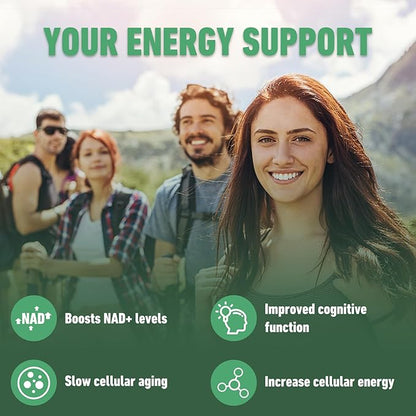 Airboy NAD+ Supplement with Nicotinamide Riboside Resveratrol & Quercetin 900 mg, NMN Alternative for Men and Women Support Anti-Aging, Energy, Focus - 80 x 2 Pack Capsules