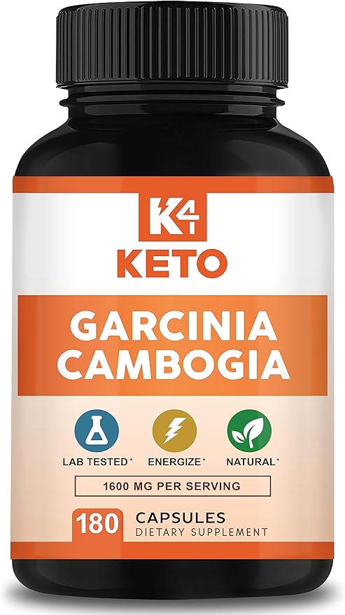 Garcinia Cambogia 1600 mg (180 Capsules) - Pure Natural Extract Supplement Pills - Standardized Garcinia Cambogia Alternative to Drops, Gummies, Liquid, Tea & Powder