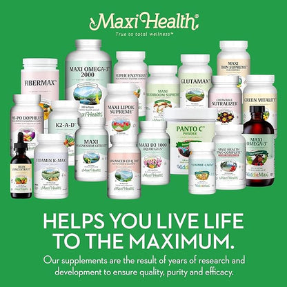 Maxi Health Chewable Multivitamin for Kids, Teens and Adults - Cherry Chewable Vitamins for Adults & Children - Kosher Kids Multivitamin + Iron (90 Tablets)