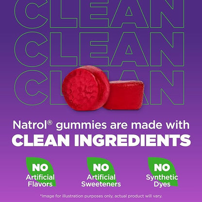 Natrol Melatonin Gummies, Sleep Support for Adults, 3 mg Melatonin Supplement for Sleeping, 70 Strawberry-Flavored Gummies, Up to a 70 Day Supply