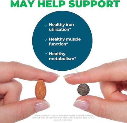 Seeking Health Iron Chewable, with Vitamin C, Supports Healthy Blood and Muscle Development, Vegan and Vegetarian (60 Tablets)*