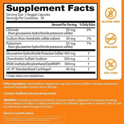 Doctor's Best Glucosamine, Chondroitin, MSM, UCII
