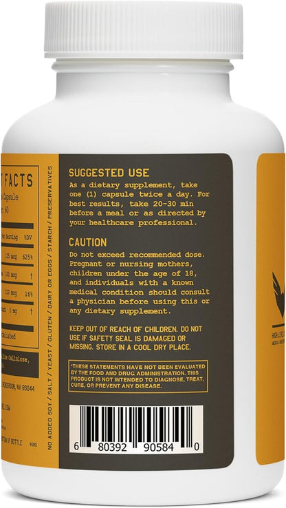 High Level K2-D3, Vitamin K2 Supplement, Dual Action Support Complex with Bioperine (Black Pepper) & 5000IU D3 Cholecalciferol, Support for Heart, Bone & Health Defense, 100MCG, 60 Veggie Capsules