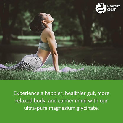 Magnesium-HP | Ultra Pure Glycinate with Zero Fillers | 180 mg Magnesium Glycinate | 90 Servings