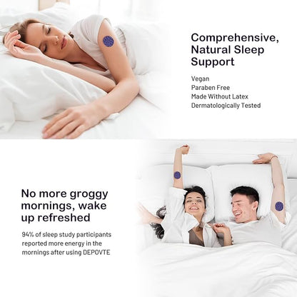 Sleep Patches 60pcs with Melatonin, Lavender and Chamomile, Extra Strength, Overnight Application