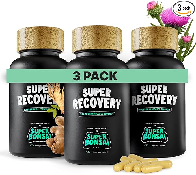 Super Recovery Capsules for Post Celebration and Morning Relief - All Natural Holistic Support - 3 Capsules Taken Before Drinking and an Optional Serving After (42 Servings)