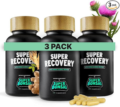 Super Recovery Capsules for Post Celebration and Morning Relief - All Natural Holistic Support - 3 Capsules Taken Before Drinking and an Optional Serving After (42 Servings)