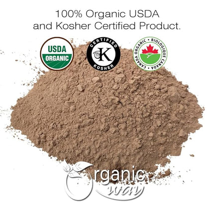 Organic Way Arjuna Bark Powder (Terminalia arjuna) - Organic & Kosher Certified | Raw, Vegan, Non GMO & Gluten Free | USDA Certified | Origin - India (1/2LBS / 8Oz)